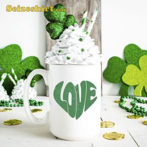 Green LOVE Mug Avid Reader St Patricks Day Gift