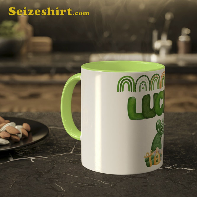 Green Lucky St Patricks Day Mug