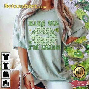 Groovy Kiss Me I'm Irish Shirt St Patrick's Day Shirt