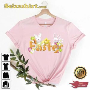 Happy Easter Day Egg Bunny T-Shirt