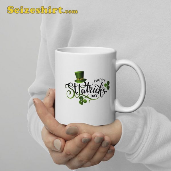 Happy St Patricks Day White Glossy Mug