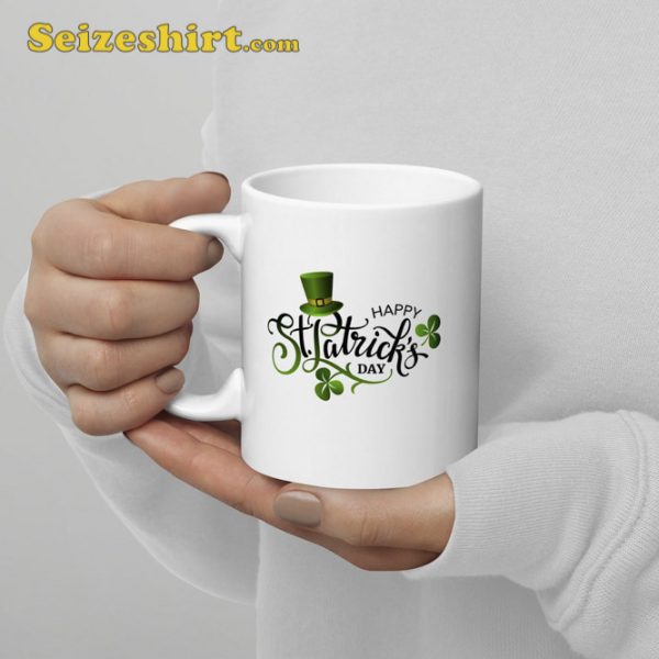 Happy St Patricks Day White Glossy Mug