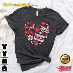 Heart Sweatshirt Valentines Day Tee