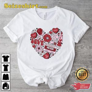 Heart Sweatshirt Valentines Day Tee