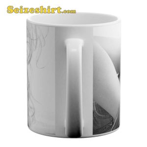 HeartInk Beyonce Black And White Printed Ceramic Coffee Mug