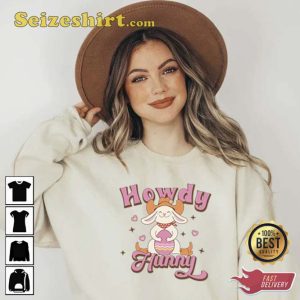 Howdy Bunny Easter Western Easter Shirt