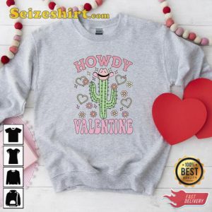 Howdy Valentine Shirt Wester Valentines Day Gift For Cowgirls