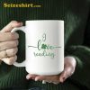 I Love Reading St Patricks Day Mug Bookworm Gift