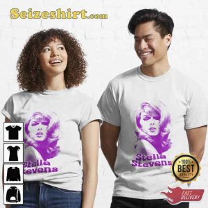 In Memory Stella Stevens Purple Art T-Shirt