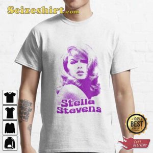 In Memory Stella Stevens Purple Art T-Shirt