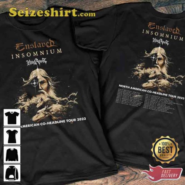 Insomnium Enslaved North American Co-Headline Tour 2023 T-Shirt