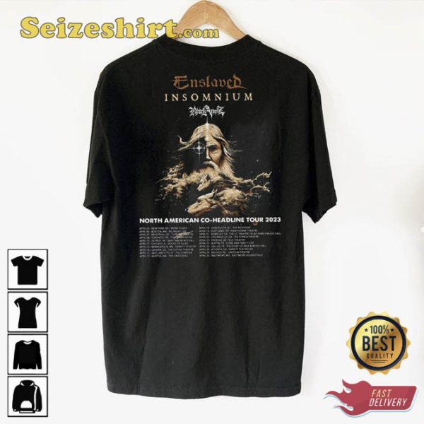 Insomnium Enslaved North American Co-Headline Tour 2023 T-Shirt