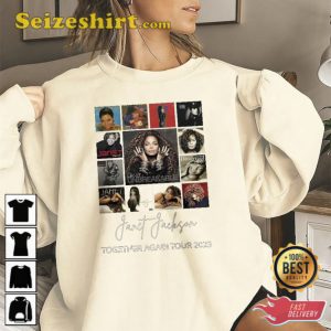 Janet Jackson Together Again Tour 2023 Retro Graphic Tee Unisex Sweatshirt T-Shirt