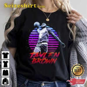 Jaylen Brown Nickname Retrowave Outrunner Shirt
