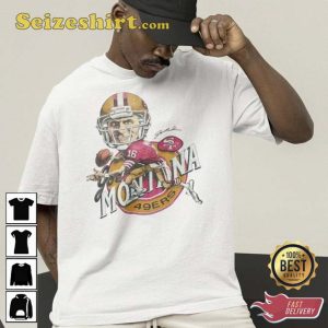 Joe Montana 49er Vintage Style T-shirt