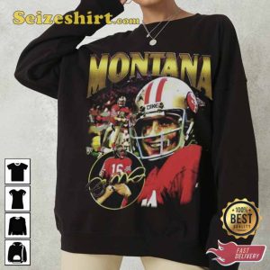 Joe Montana Rap Hip Hop 90s Bootleg Shirt