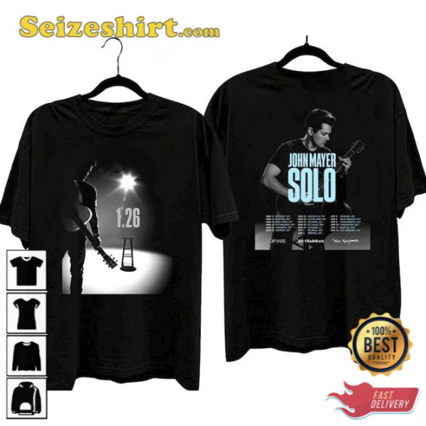 John Mayer Solo Tour 2023 T-Shirt Rock Merch