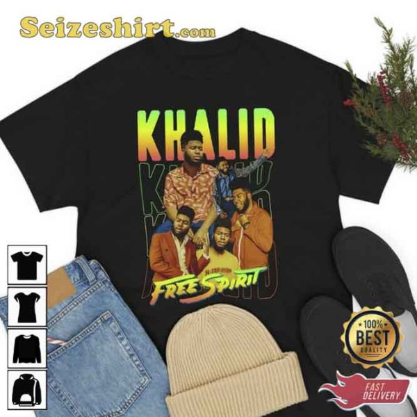 Khalid Crazy Vintage Old School Free Spirit Unisex T-shirt