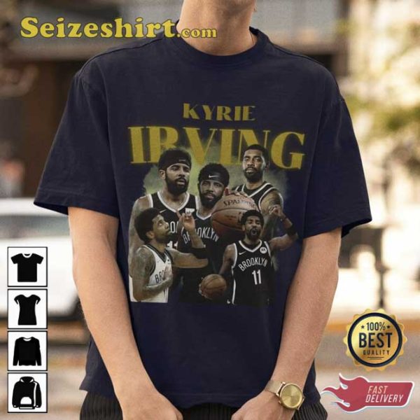 Kyrie Irving Basketball Player Playoffs Tshirt Classic 90s