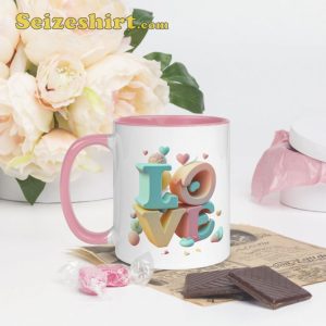 LOVE Pastel Mug With Color Inside