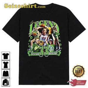 Larry Bird 33 Boston Celtics Basketball T-shirt