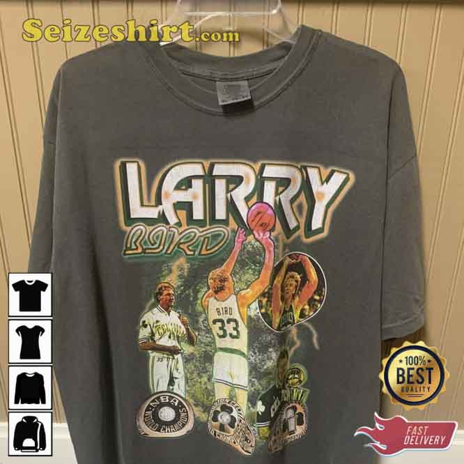 Legend Basketball Larry Bird Vintage Retro 90s Bootleg Unisex T