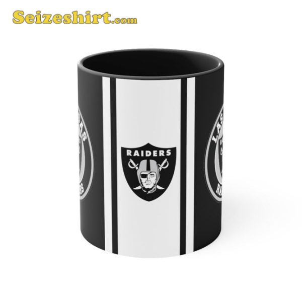 Las Vegas Raiders Logo Football Mug