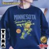 Leonardo X Minnesota Timberwolves Teenage Mutant Ninja Turtles T-Shirt