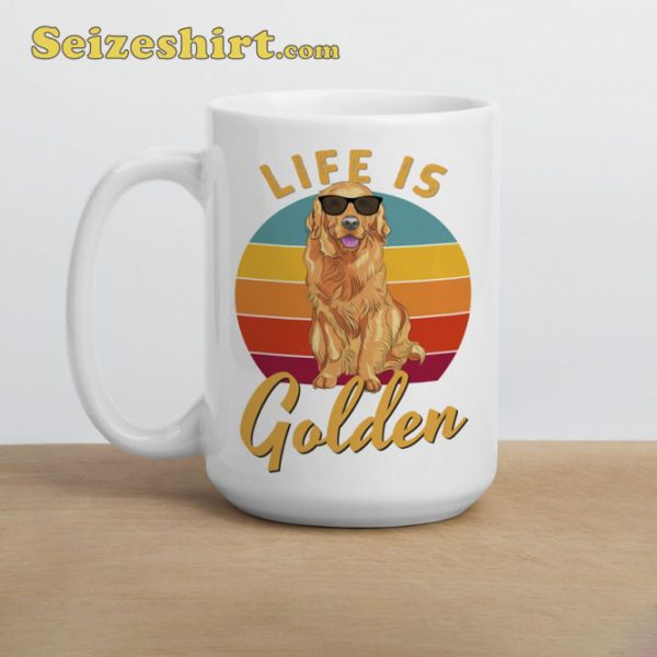 Life Is Golden Retriever Mug