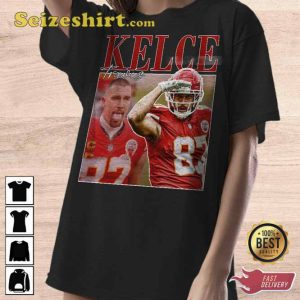 Limited Travis Kelce Vintage 90s' 87 Tight End Shirt