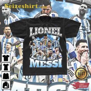 Lionel Messi Vintage Style Graphic T-Shirt