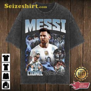 Lionel Messi Washed Unisex T-Shirt For Fans