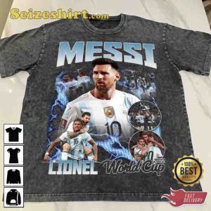 Lionel Messi Washed Unisex T-Shirt For Fans