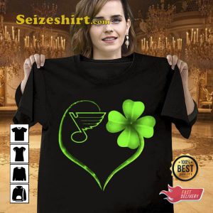 Love St Louis Blues St Patrick's Day T Shirt