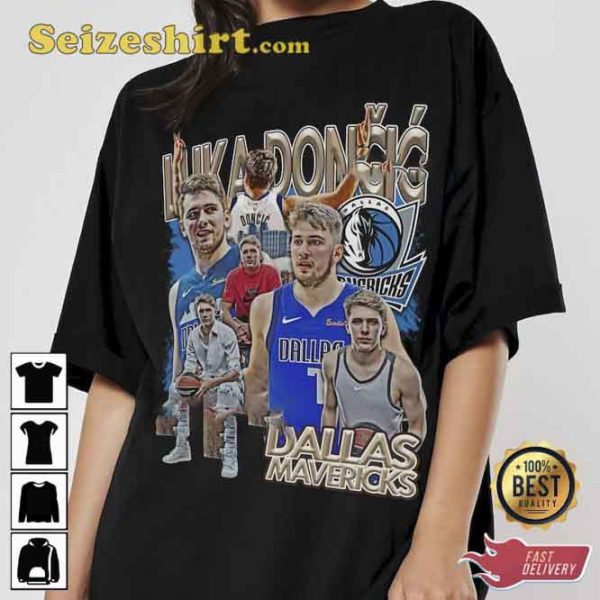 Luca Doncic Dallas Mavericks Vintage Graphic T-Shirt