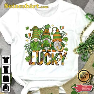 Lucky Gnomes St Patricks Day Gnomes Shirt
