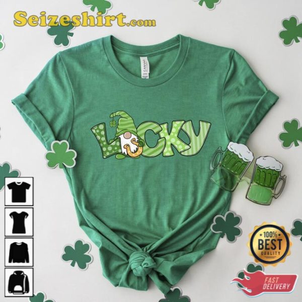 Lucky Gnomies Shamrock Saint Patricks Day Shirt