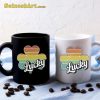 Lucky St Patricks Day Mug Vintage Lucky Shamrock Four Leaf Clover