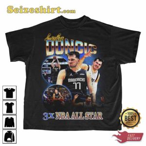 Luka Doncic 3x All Star  Vintage Basketball T-Shirt