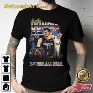 Luka Doncic 3x All Star  Vintage Basketball T-Shirt