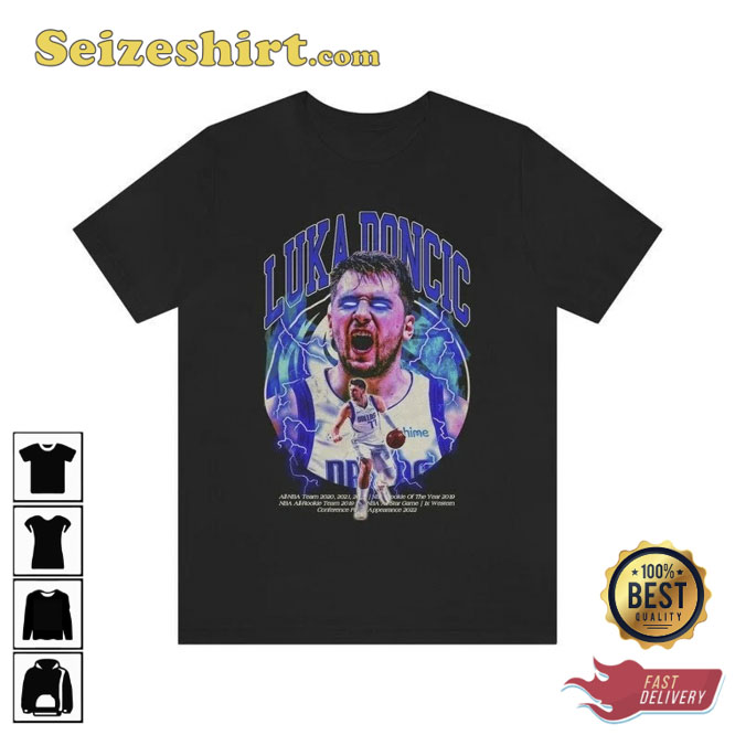 Luka Doncic Vintage Inspired 90's Rap Unisex Tee Shirt