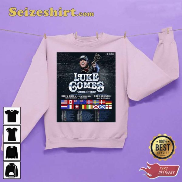 Luke Combs World Tour 2023 Dates Trending Unisex Sweatshirt