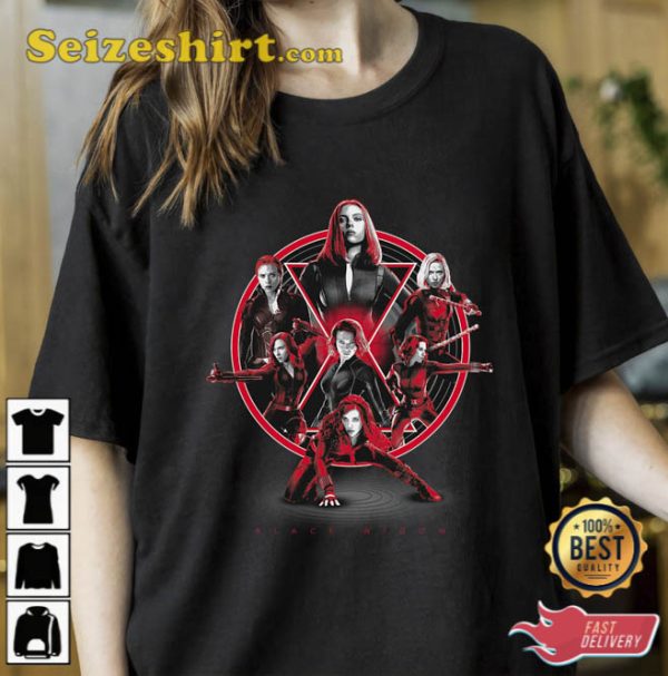 Marvel Avengers Black Widow Multiplied T-Shirt Marvel Family Party Gift