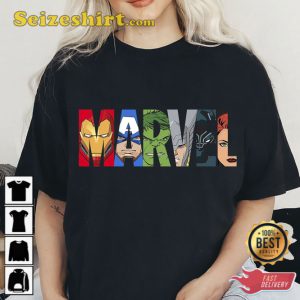Marvel Logo Avengers Super Heroes T-Shirt