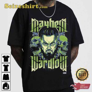 Mayhem Wardlow With Skull T-shirt