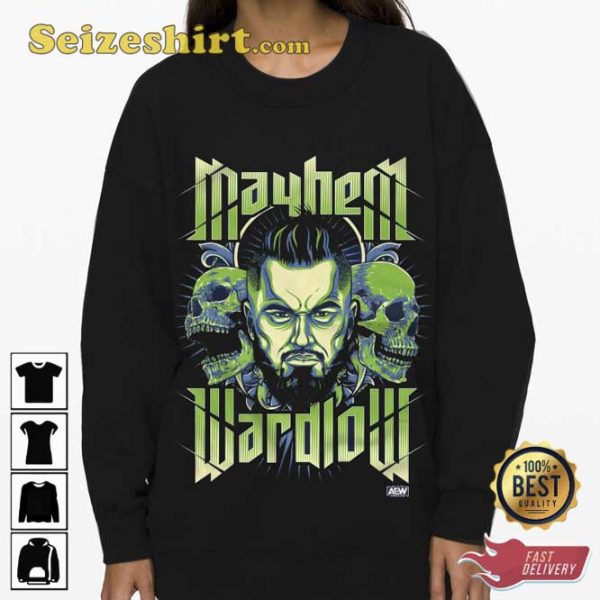 Mayhem Wardlow With Skull T-shirt