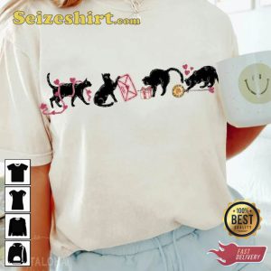 Meowy Valentine Cat Lover T-shirt Gifts