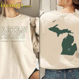 Michigan State Spartan Strong 2 Side Sweatshirt