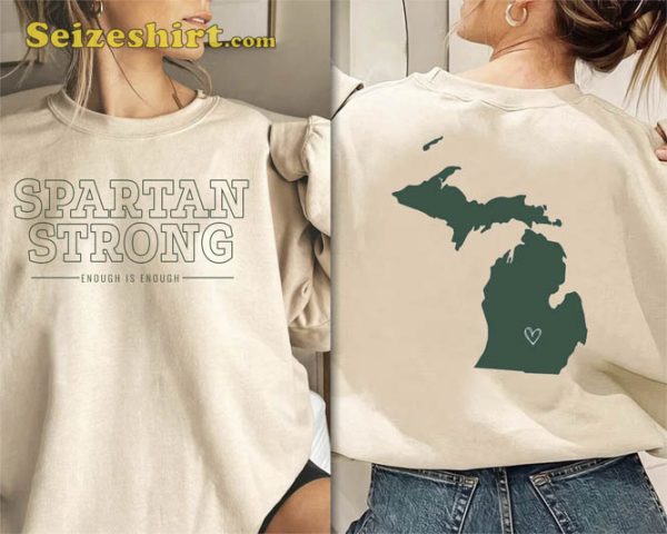 Michigan State Spartan Strong 2 Side Sweatshirt