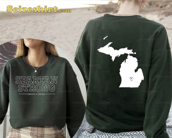 Michigan State Spartan Strong 2 Side Sweatshirt